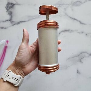 Mirro cookie dial press vintage copper aluminum decorator baker pastry set